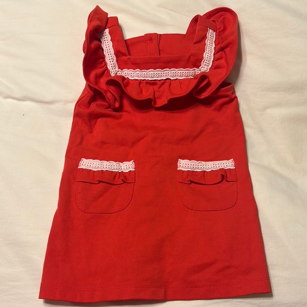 NWOT Janie and Jack red dress, size 2T.